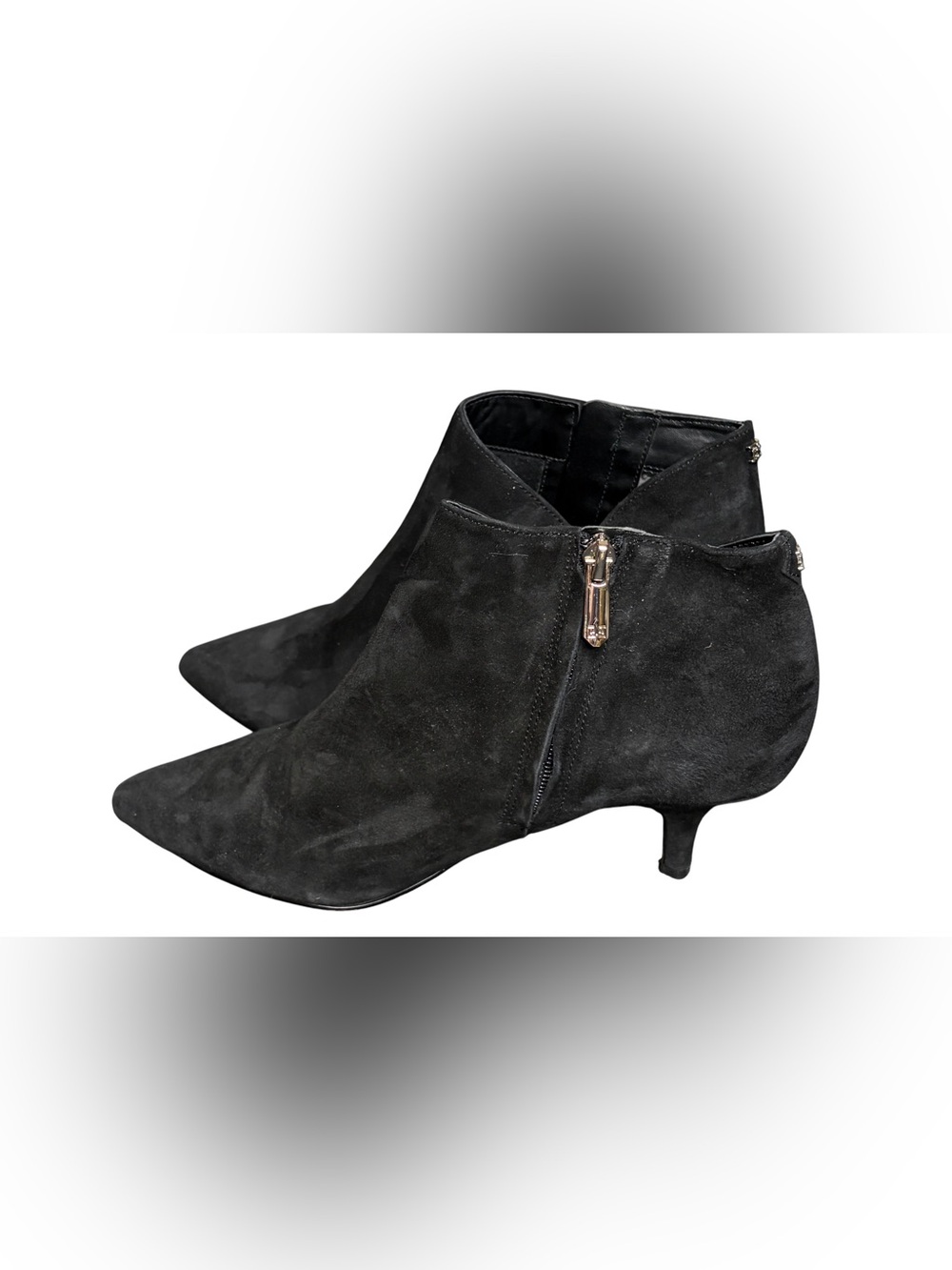 Sam Edelman Kadison Black Suede Pointed Toe Ankle Booties Size 7